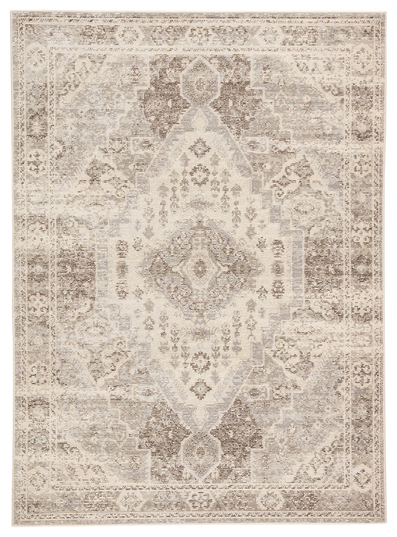 Farra Indoor/ Outdoor Medallion Tan & Gray Area Rug