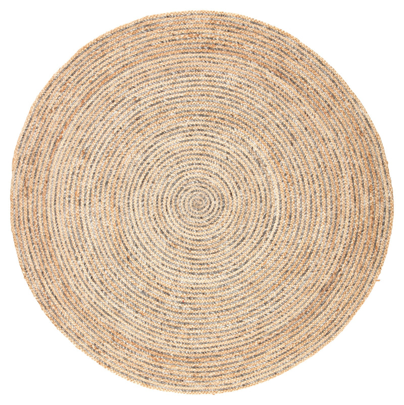 Hastings Natural Solid Beige & Gray Area Rug