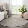 Tenby Natural Solid Gray & White Area Rug