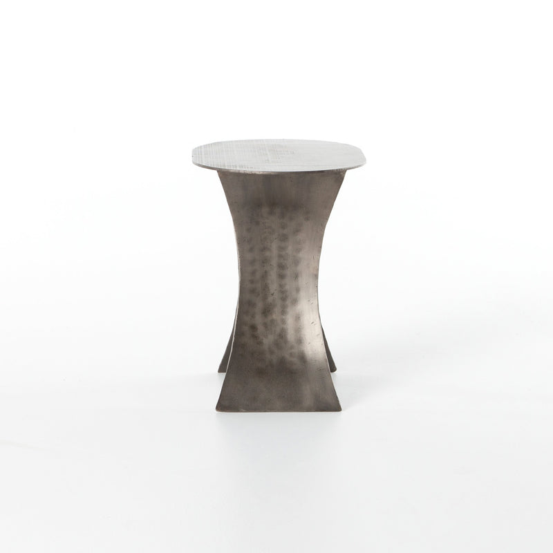 Drexel Iron Etch End Table in Antique Nickel