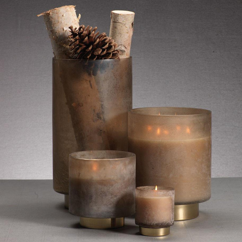 Cortina Taupe Tobacco Flower Scented Candle Jar