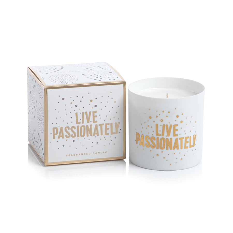 AG Porcelain Scented Candle Jar-Live Passionately