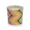 Mia Fragranced Zigzag Candle in Multicolor