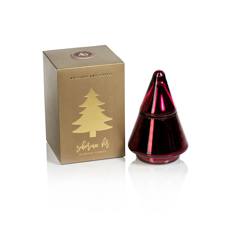 Siberian Fir Holiday Tree Gift Boxed Scented Candle Jar