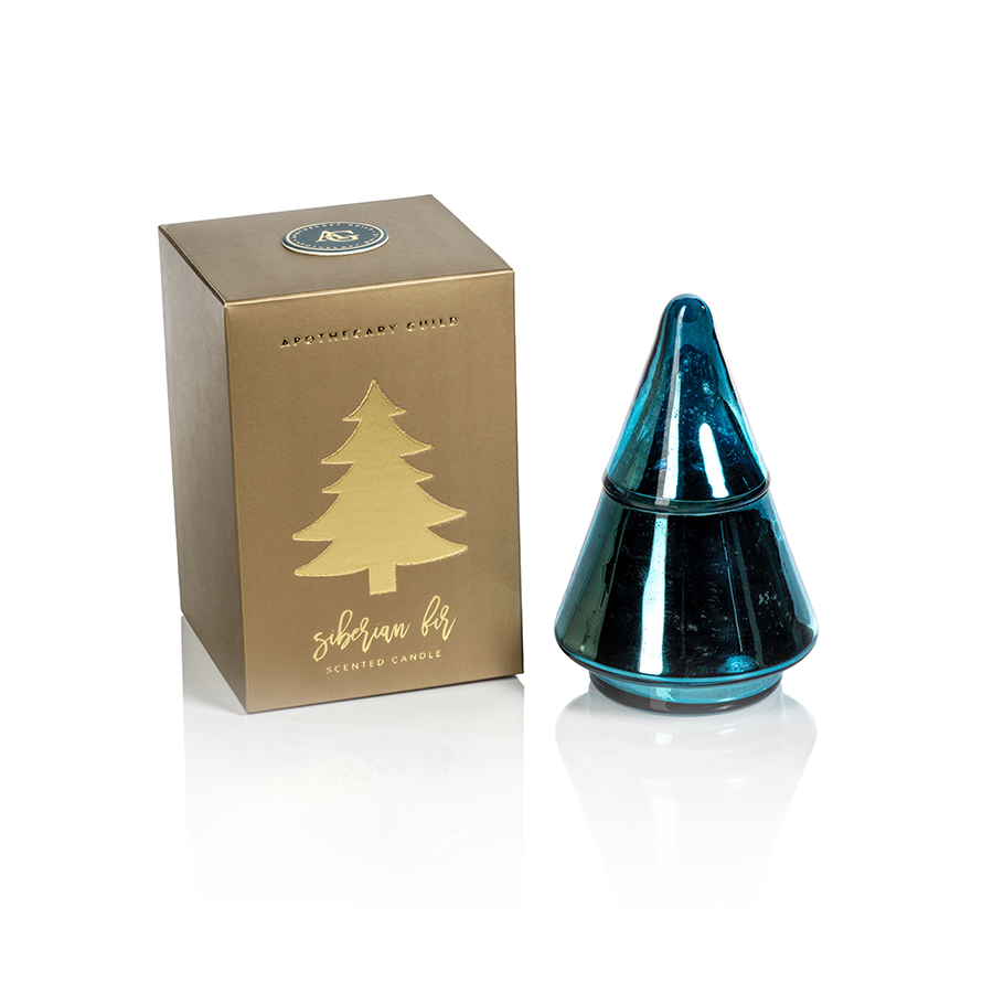 Siberian Fir Holiday Tree Gift Boxed Scented Candle Jar