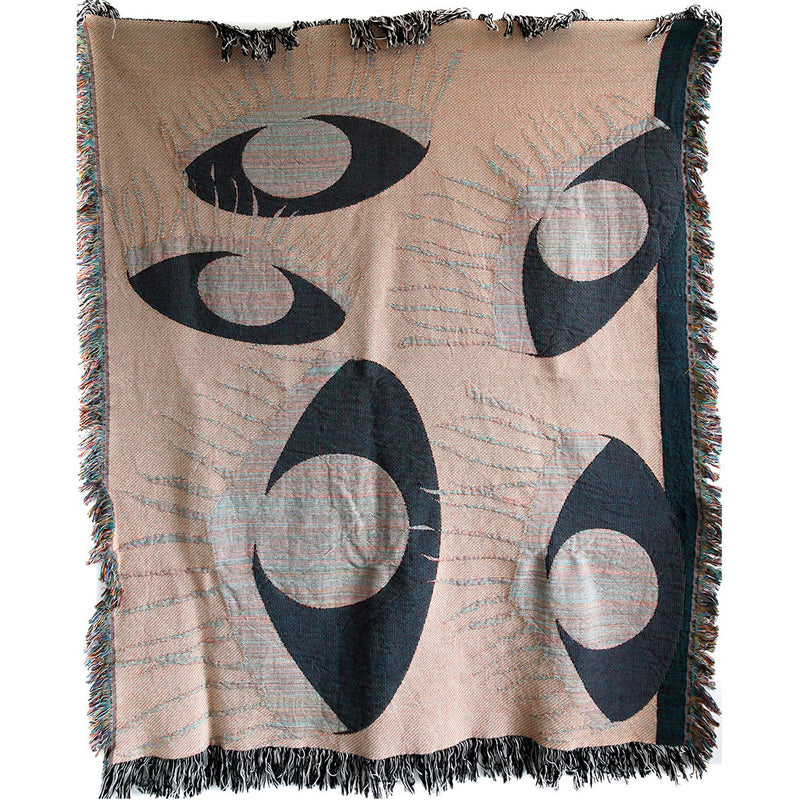 Blue Eyes Woven Throw