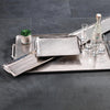 Barbuda Aluminum Tray with Handles in Various Sizes