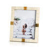 Maha Bone with Brass Trim Photo Frame