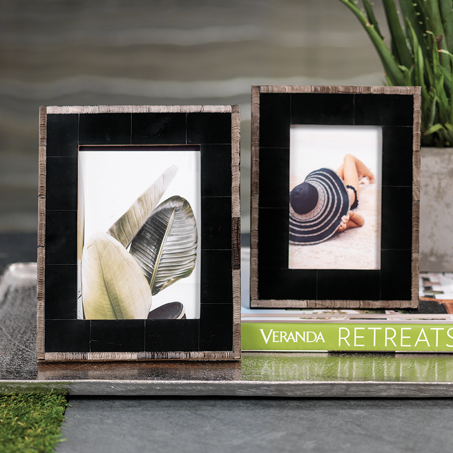 Palm Desert Chiseled Horn Photo Frame