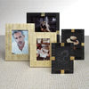 Maha Black Bone with Brass Trim Photo Frame