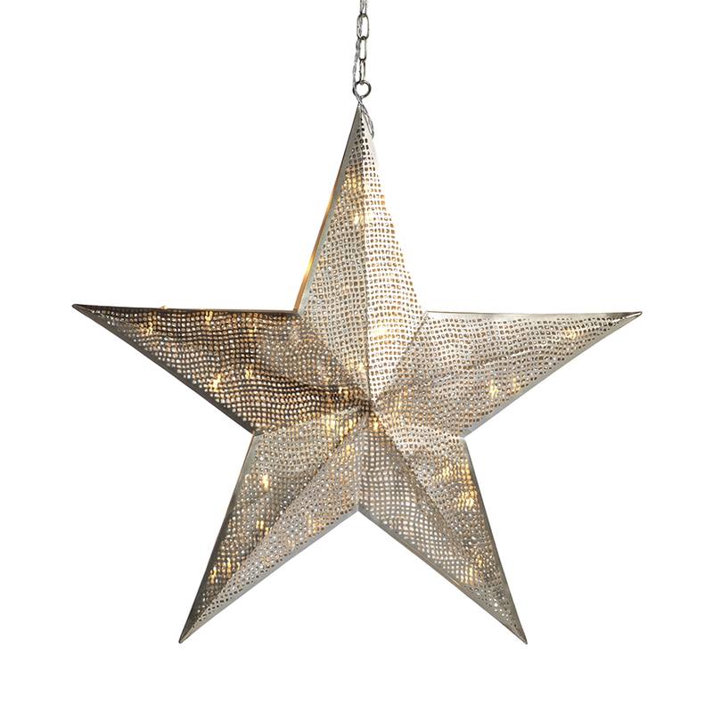 LED Hanging Metal Star Lamp in Various Sizes