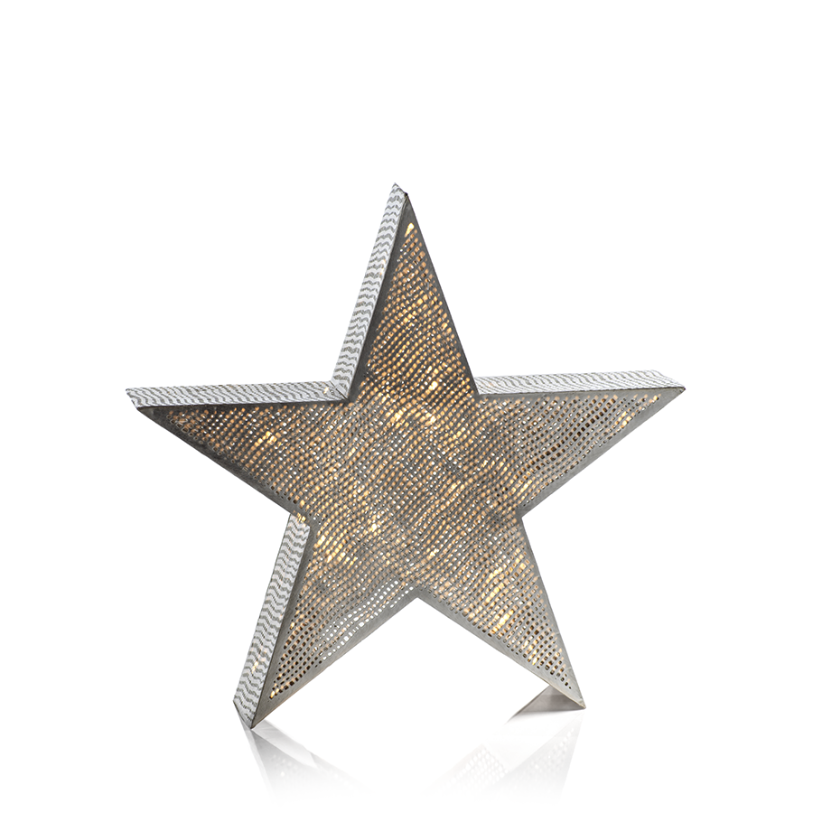 LED Tabletop Metal Star Lamp - in Various Sizes