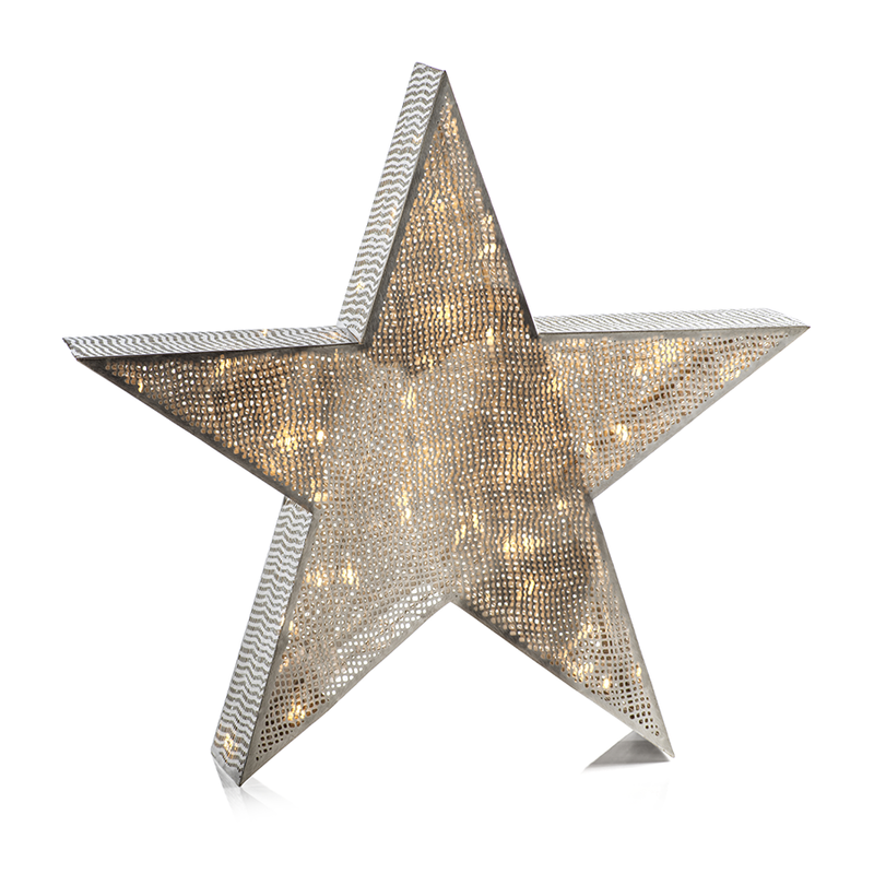 LED Tabletop Metal Star Lamp - in Various Sizes