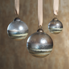 Smoked Hanging Ball Ornaments - Set of 4