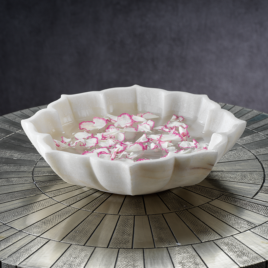 Lotus Marble Bowl