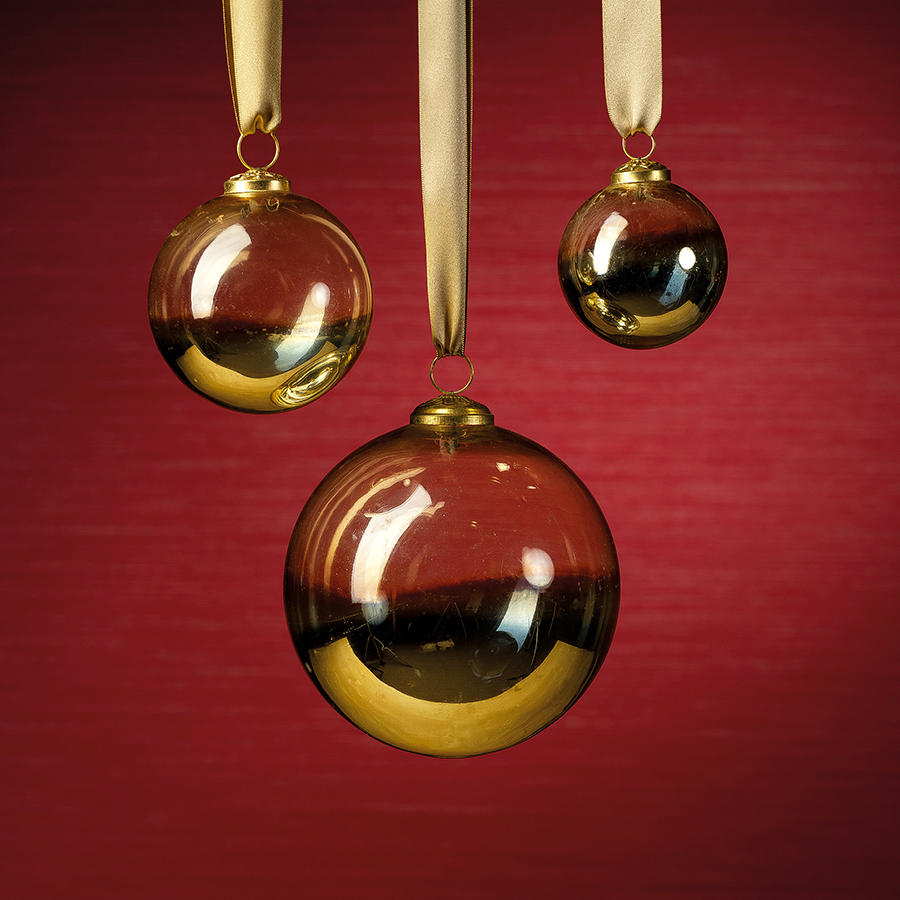 Ombre Luster Ornament - Gold in Various Sizes