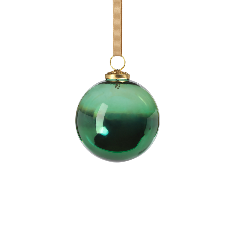 Ombre Luster Ornament - Green