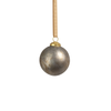 Rustic Metallic Glass Ball Ornaments-Silver - Set of 6