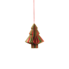 Wish Paper Decorative Tree Ornaments - Red, Green and Gold