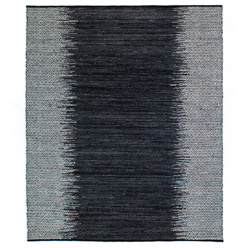 Leather Woven Diamond Rug