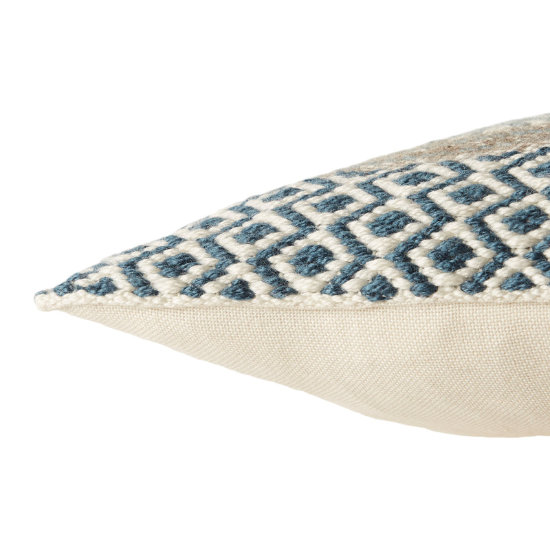 Isko Fleeta Indoor/Outdoor Blue & Gold Pillow 3