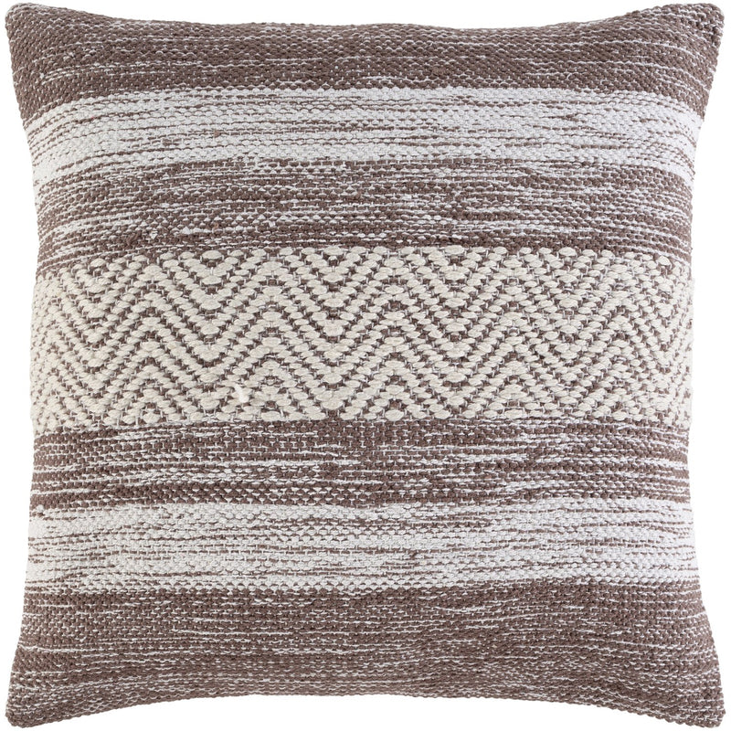 Levi IVL-001 Hand Woven Pillow in Camel & Cream by Surya