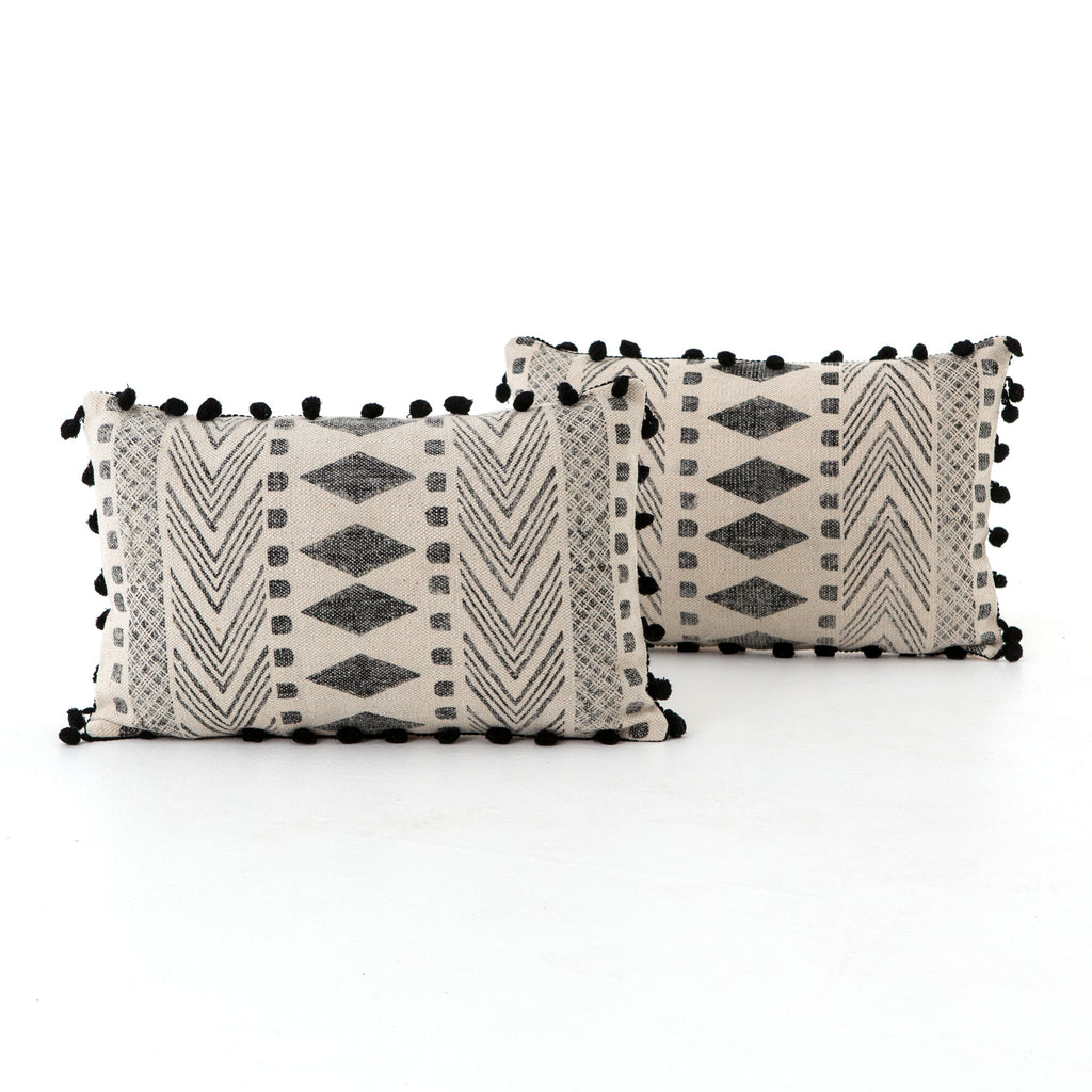 Faded Block Print Pillow Set of 2