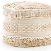 Braided Fringe Pouf