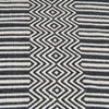 Black Cotton Woven Rug