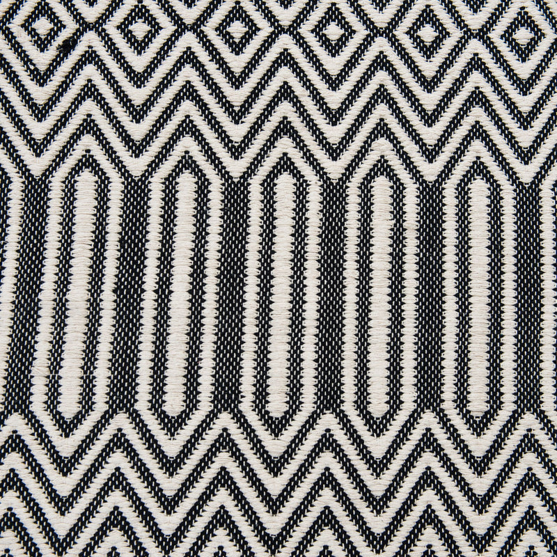 Black Cotton Woven Rug