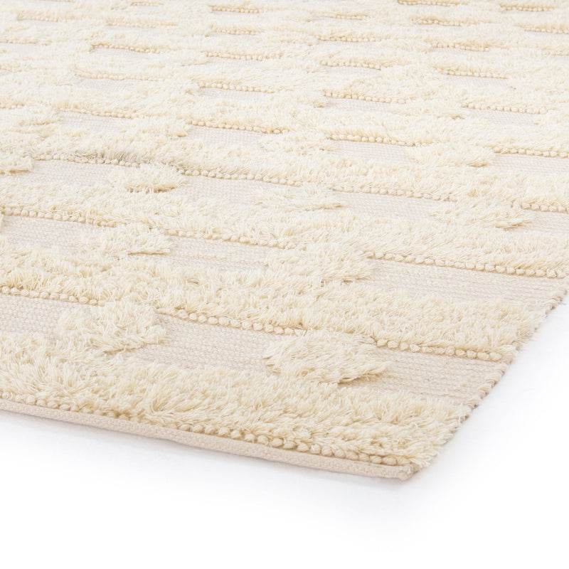 Beige Diamond Stripe Rug