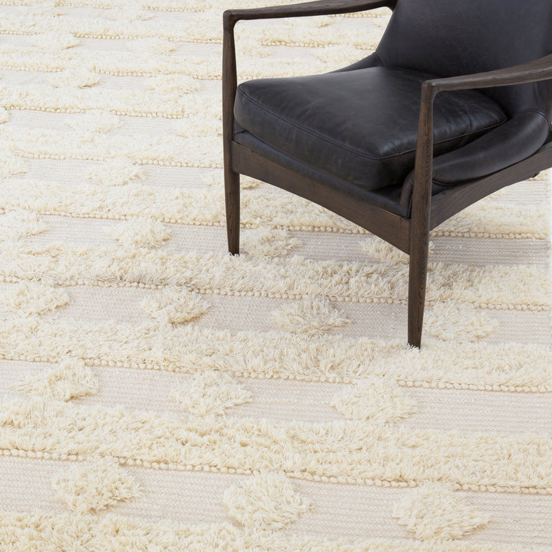 Beige Diamond Stripe Rug