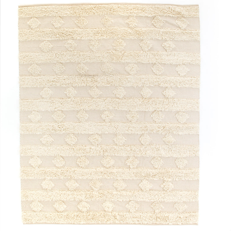 Beige Diamond Stripe Rug