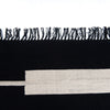 Offset Black Stripe Cotton Rug