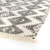 Charcoal & Cream Wool Rug