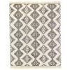 Charcoal & Cream Wool Rug