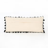 Black Fringe Trim Pillow Set of 2