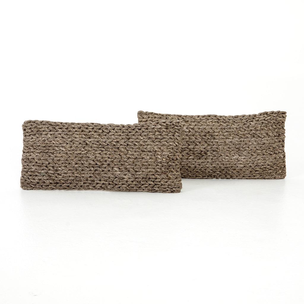 Stone Braided Pillow Set of 2