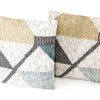 Cream Color Block Pillow Set of 2