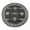 Tribal Faded Black Rug