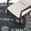 Tribal Faded Black Rug