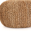 Jute Knit Tan Pouf