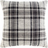 Jacobean JBN-002 Hand Woven Pillow in Charcoal & Beige by Surya