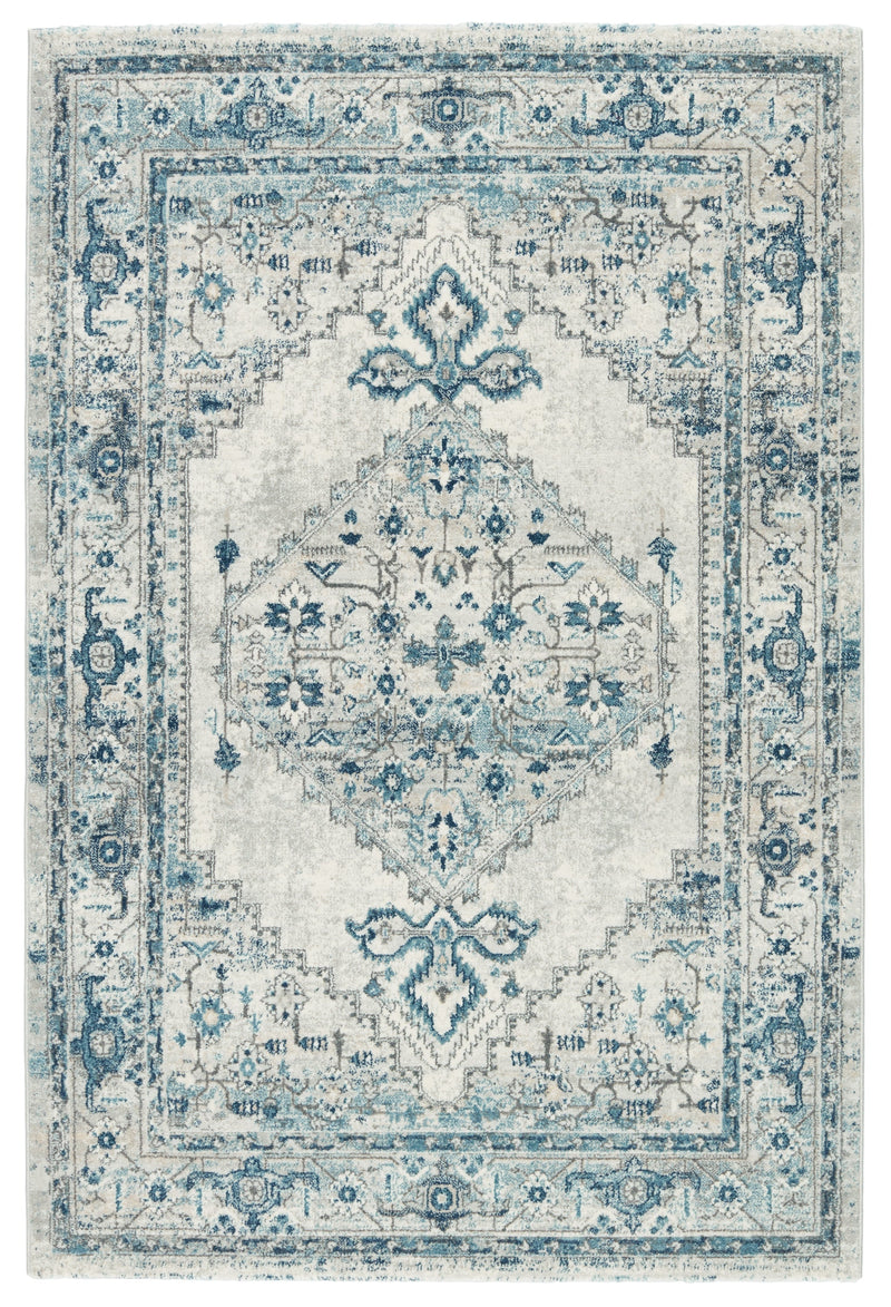 Jolie Lisette Blue & Light Gray Rug 1