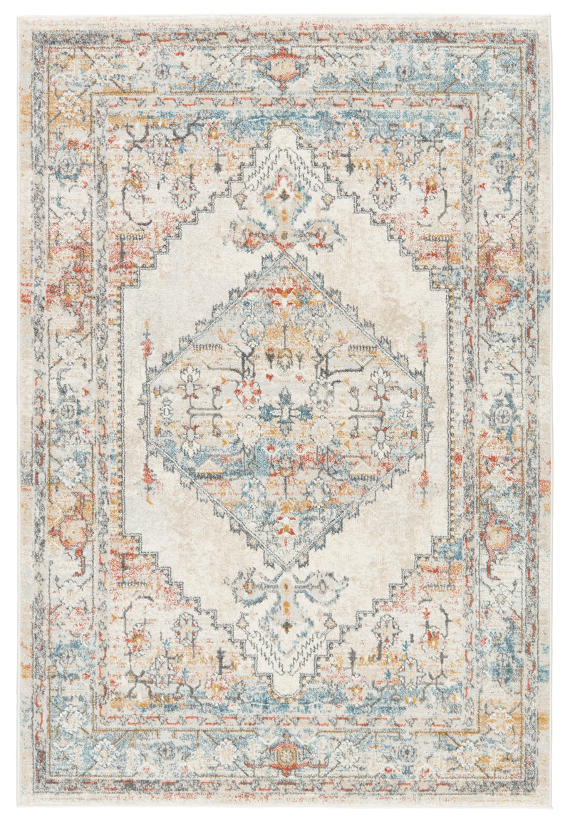 Jolie Lisette Multicolor & Light Gray Rug 1