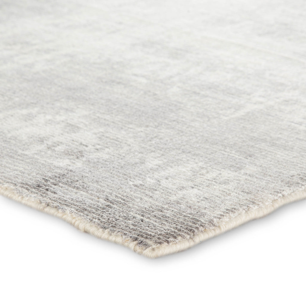 Arabella Handmade Abstract Light Gray & White Area Rug