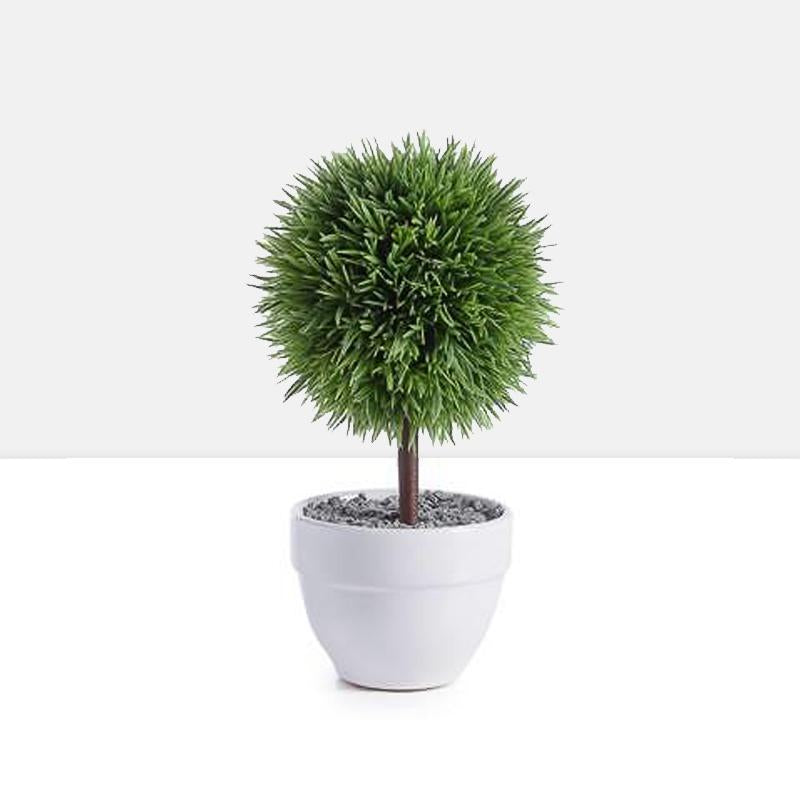 Jardin 10" Potted Faux Topiary - Grass Ball