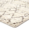 Zola Hand-Knotted Geometric Ivory & Brown Area Rug