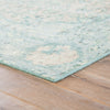 Alessia Border Rug in Pelican & Aquatic design by Jaipur Living