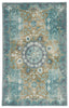 Modify Hand-Knotted Medallion Teal & Olive Area Rug